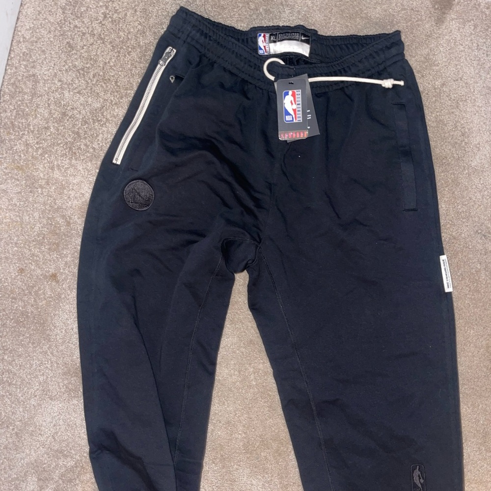 One of a kind golden state warriors nike dry fit sweatpants.